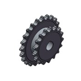Double gear wheel